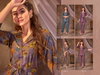 Kalarang 1003 By Bipson Muslin Foil Printed Cord Set Ladies Top With Pants Wholesalers In Delhi